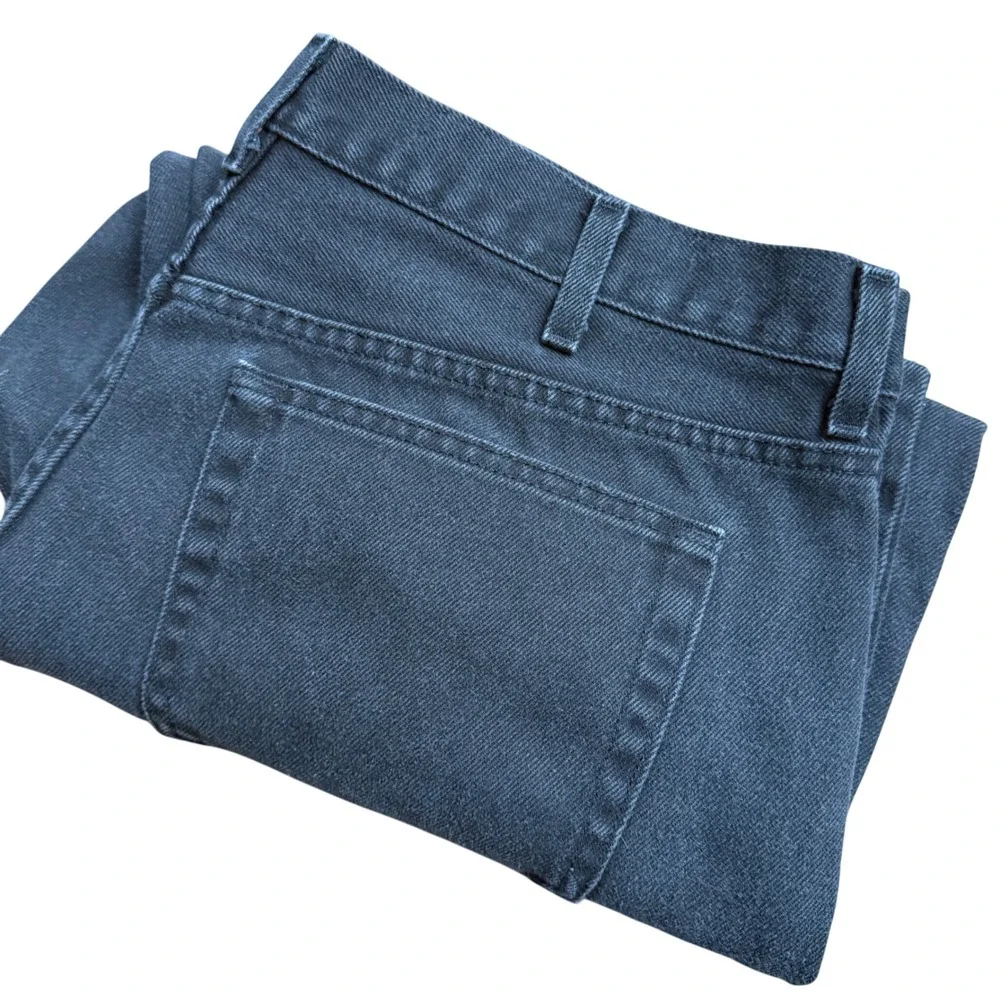 George Mens Black‎ Relaxed Fit Jeans 40x30 (40x25) Cotton Denim